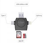 X Flash Drive 3.0 Multi Card Reader - Black
