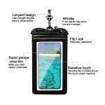 Waterproof Bag with Safe Whistle, Lanyard