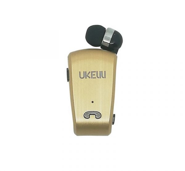 1-142-600x555 UKELILI UK-890 Single Wireless Bluetooth Earphone for IPhone & Andriod Gold Color - Image 1