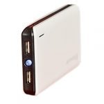 Reman Power Bank 8000mAh With Led Light White Color