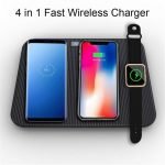 Fast 4-in-1 Wireless Charger To charge the Phone & iWatch and several devices simultaneously 10W