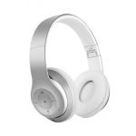 L150 Wireless Bluetooth Headset – Microphone – FM Radio – Memory Card Slot – Foldable Compatible with mobile and computer Silver color