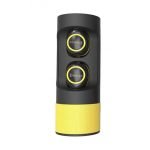Reman Bluetooth Earphone Against Sweating With Sporty Charging Case Yellow Color