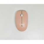 BM01 Wireless Mouse - 15M - 1600 Dpi - Pink - Image 2
