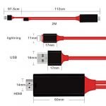 ⁦كابل HDMI & HDTV يشبك ويشحن مباشرة بدون اى اعدادات لجميع انظمة ابل 2 متر⁩ - الصورة ⁦7⁩
