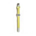 Bracelet silicone 38mm For Apple Watch Gray & Yellow Color - Image 2