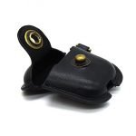 Protective case for Apple AirPods leather with hook Black Color - Image 3