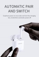 JOYROOM JR-T03 Wireless Bluetooth Wireless Charging Headset for IPhone & Andriod White Color - Image 5