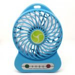 Portable Rechargeable Battery with Fan Lithium Battery - 1000mAh - Rechargeable 3 Speeds