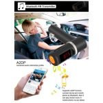 Fm Transmitter Car With Charger Car Mp3 Player 2USB Charger - Image 3