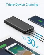 Anker Power Bank 26800mAh 3 USB Ports Power Core Quick Charge Technology Black Color - Image 9