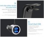 Fm Transmitter Car With Charger Car Mp3 Player for car hands free receiver Car Kit with Mic - TF Card - 2USB - for iPhone,iPad and Other Android Phones - BC39 - Image 8