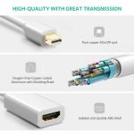 ⁦محول من ميني ديسبلاي الي اتش دي ام اي – لأجهزة MacBook و Pro و Air و iMac وأخرى- أبيض⁩ - الصورة ⁦2⁩