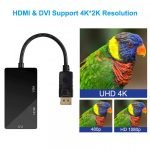 DisplayPort to HDMI DVI VGA 3 in 1 Multi Function Cable Adapter Converter - Image 7