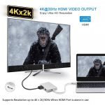 USB C to HDMI 4k Adaptor, Type C to VGA DVI HDMI & USB 3.0 Hub 4 in 1 - Image 10