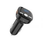 Fm Transmitter Car With Charger Car Mp3 Player for car hands free receiver Car Kit with Mic - TF Card - 2USB - for iPhone,iPad and Other Android Phones - BC40Q