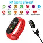 ⁦ساعة ذكية M4 تعمل باللمس متوافق مع نظامي Android و iOS – أحمر⁩ - الصورة ⁦7⁩