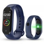 M4 Smart Watch Touch Screen Compatible with Android and iOS - blue - Image 5