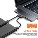 WIWU MacBook Pro Hub Adapter 7in1 for MacBook - Gray - Image 3