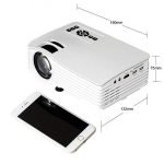 Portable Mini LED Projector Full Color 1080P White Color - Image 2