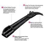 ⁦مساحات مرنة للزجاج الامامي للسيارة قطعتين مقاس 20 بوصة لسيارات مرسيدس واودي وبي ام دابيلو واودري وفورد وسوبارو و جولف وهيونداي وكيا وهوندا ونيسان وتويوتا وشيفروليه ورينو وسكودا وستروين واوبل وجيب وفيات وبيجو وسزوكي وسيت ومتسوبيشي⁩ - الصورة ⁦2⁩