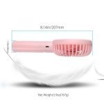 BEDO Mini Fan Rechargeable portable Pink Color - Image 5