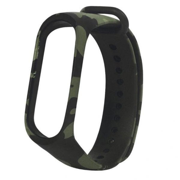 Bracelet silicone for Xiaomi 3 & Xiaomi 4 Watch Band army color