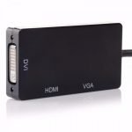 DisplayPort to HDMI DVI VGA 3 in 1 Multi Function Cable Adapter Converter - Image 2