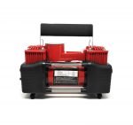 Air Compressors 2 cylinder for Car Tires, Bike Tires, Rubber Floater, Balls Works on Car Battery – AC 628A Red Color - Image 4