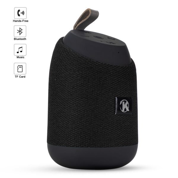 K37 Bluetooth Mini Portable Speaker With Calling – FM Radio – USB- Card Slot Compatible With All Devices Black Color