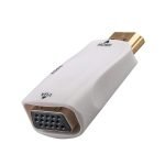 HDMI to VGA & Audio Converter Dongle 1080P for Computers, Laptops, & More - White - Image 2
