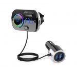 Fm Transmitter Car With Charger Car Mp3 Player for car hands free receiver Car Kit with Mic - TF Card - USB Drive - AUX Play for iPhone,iPad and Other Android Phones - BC49BQ - Image 9