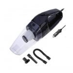 Car vacuum cleaner and cleaning seats, floors and hard and narrow places in the car Black