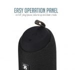 K37 Bluetooth Mini Portable Speaker With Calling – FM Radio – USB- Card Slot Compatible With All Devices Black Color - Image 3