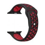 Bracelet silicone 38mm For Apple Watch Black & Red Color