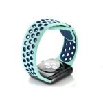 Bracelet silicone 38mm For Apple Watch Turquoise & Blue Color - Image 5