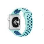Bracelet silicone 38mm For Apple Watch Turquoise & Blue Color - Image 4
