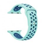 Bracelet silicone 38mm For Apple Watch Turquoise & Blue Color