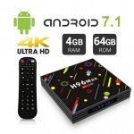 اندرويد تي في بوكس H96 MAX رامات 4 جيجا – ذاكرة 64 جيجا اندرويد 7.1 بلوتوث 4.0 -واي فاي – منفذ لكارت الذاكرة-USB