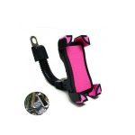 Mobile Holder for Motorcycles 360 degree high quality Pink Color