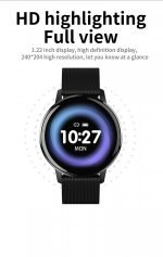 T4 Smart Watch Touch Screen Compatible with Android and iOS - Black - Image 9