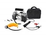 Air Compressors 2 cylinder for Car Tires, Bike Tires, Rubber Floater, Balls Works on Car Battery – AC 628A Silver Color