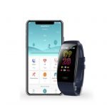 T5 Smart Bracelet with Body Temperature ECG Fitness Tracker Massages & Calls Compatible with Android and iOS Blue Color - Image 5