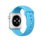 Bracelet silicone 38mm For Apple Watch Light Blue Color - Image 5