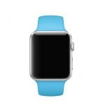 Bracelet silicone 38mm For Apple Watch Light Blue Color - Image 4