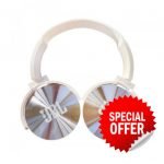 JBL Wireless Bluetooth Headset – Microphone – FM Radio – Memory Card Slot – Foldable Compatible with mobile and computer White Color