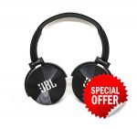 JBL Wireless Bluetooth Headset – Microphone – FM Radio – Memory Card Slot – Foldable Compatible with mobile and computer Black Color