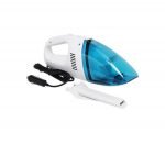 Car vacuum cleaner and cleaning seats, floors and hard and narrow places in the car White