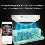 Camera 360 Degree Fisheye Wireless WiFi Smart Panoramic SD Card Slot Black Color - Image 4