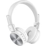 L200 Wireless Bluetooth Headset – Microphone – FM Radio – Memory Card Slot – Foldable Compatible with mobile and computer White Color